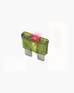 Littelfuse Auto Blade Fuses with Blown Fuse Indicator, ATO/ATC Size 7.5A 32VDC