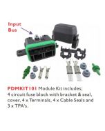 Prolec PDMKIT101 LIttelfuse MTR Series Fused 4 Way Sealed Distribution Module Kit