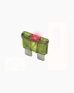 Littelfuse Auto Blade Fuses with Blown Fuse Indicator, ATO/ATC Size 5A 32VDC